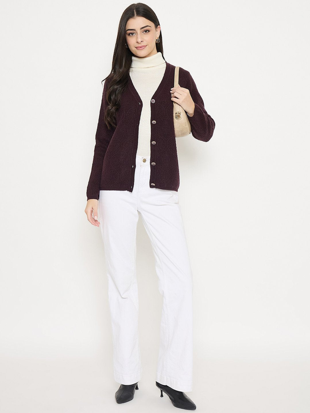 Madame Ladies Western Cardigan M4W70014 004 Brown