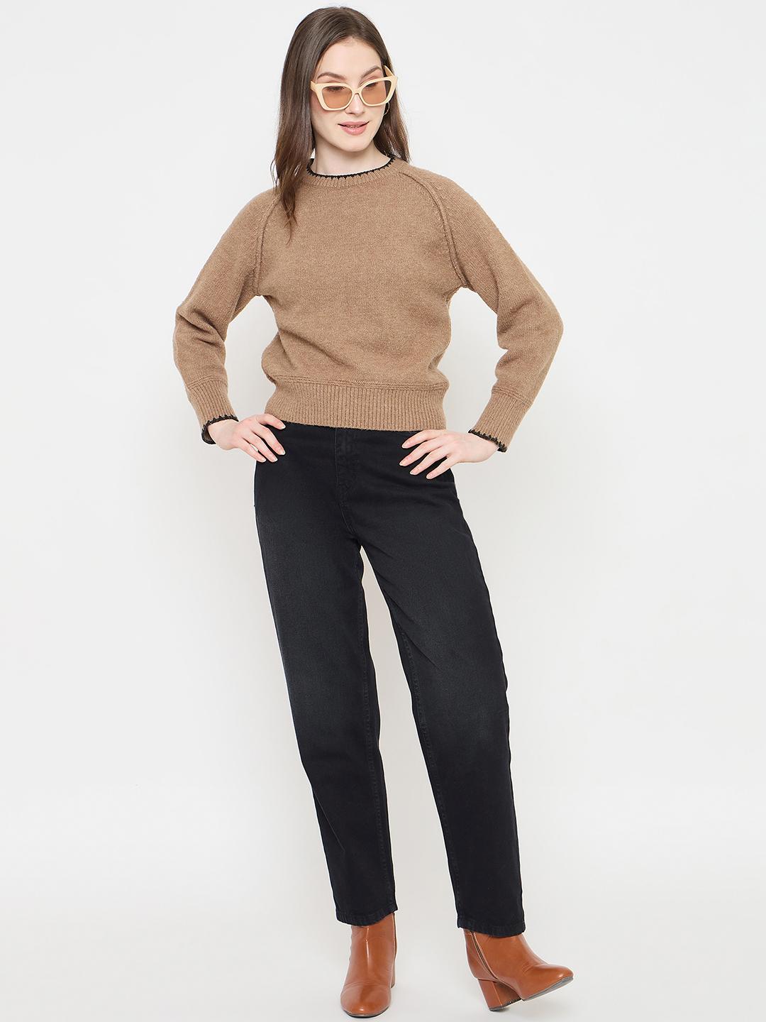 Madame Ladies Western Woolen Top M5W17223 006 Camel