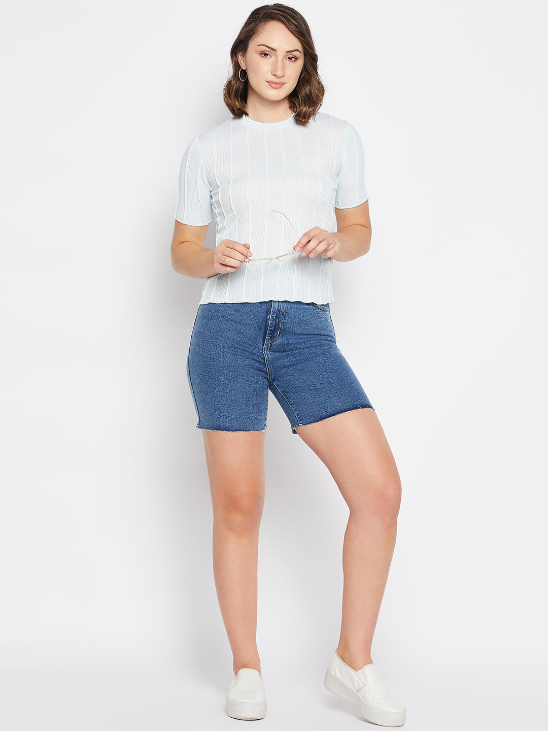 Madame Ladies Western T-Shirt H/S M3S11121 037 Sky