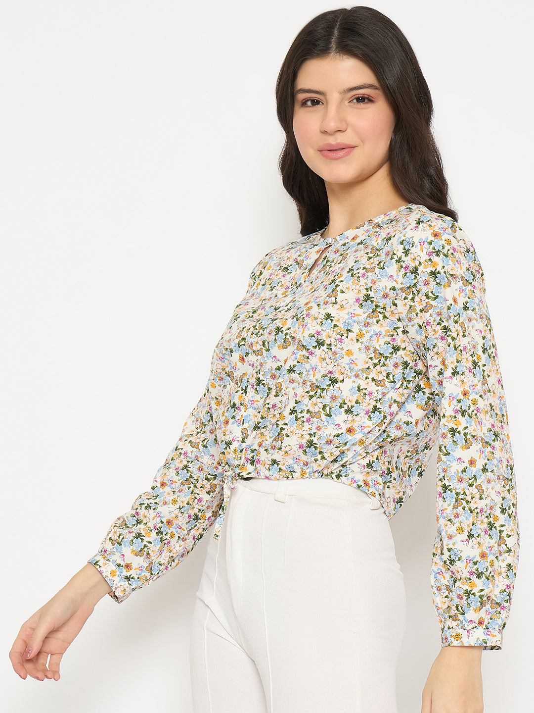 Madame Ladies Western Top H/S M4S18512Pn 106 Multicolour