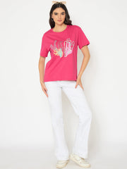 Madame Ladies Western Top F/S M5S11239 076 Hot Pink