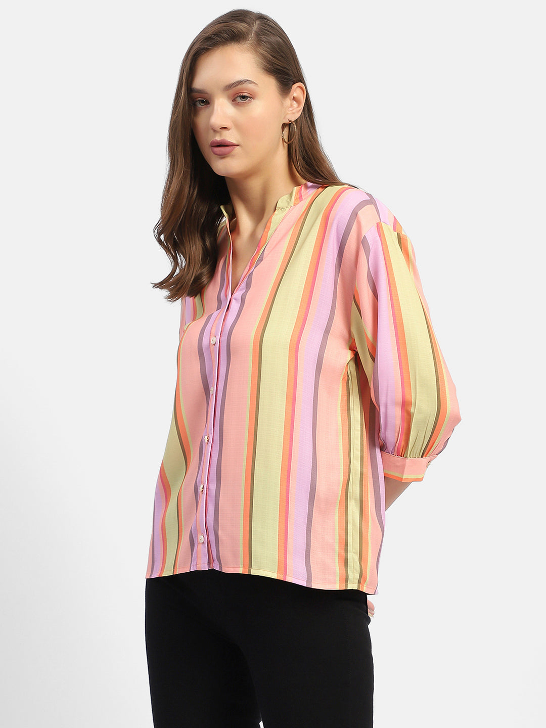 Madame Ladies Western Top H/S M4S18813 029 Orange