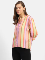 Madame Ladies Western Top H/S M4S18813 029 Orange