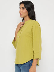 Madame Ladies Western Top H/S M5S18843 014 Green