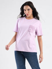 Madame Ladies Western Top H/S M5S11257 024 Mauve