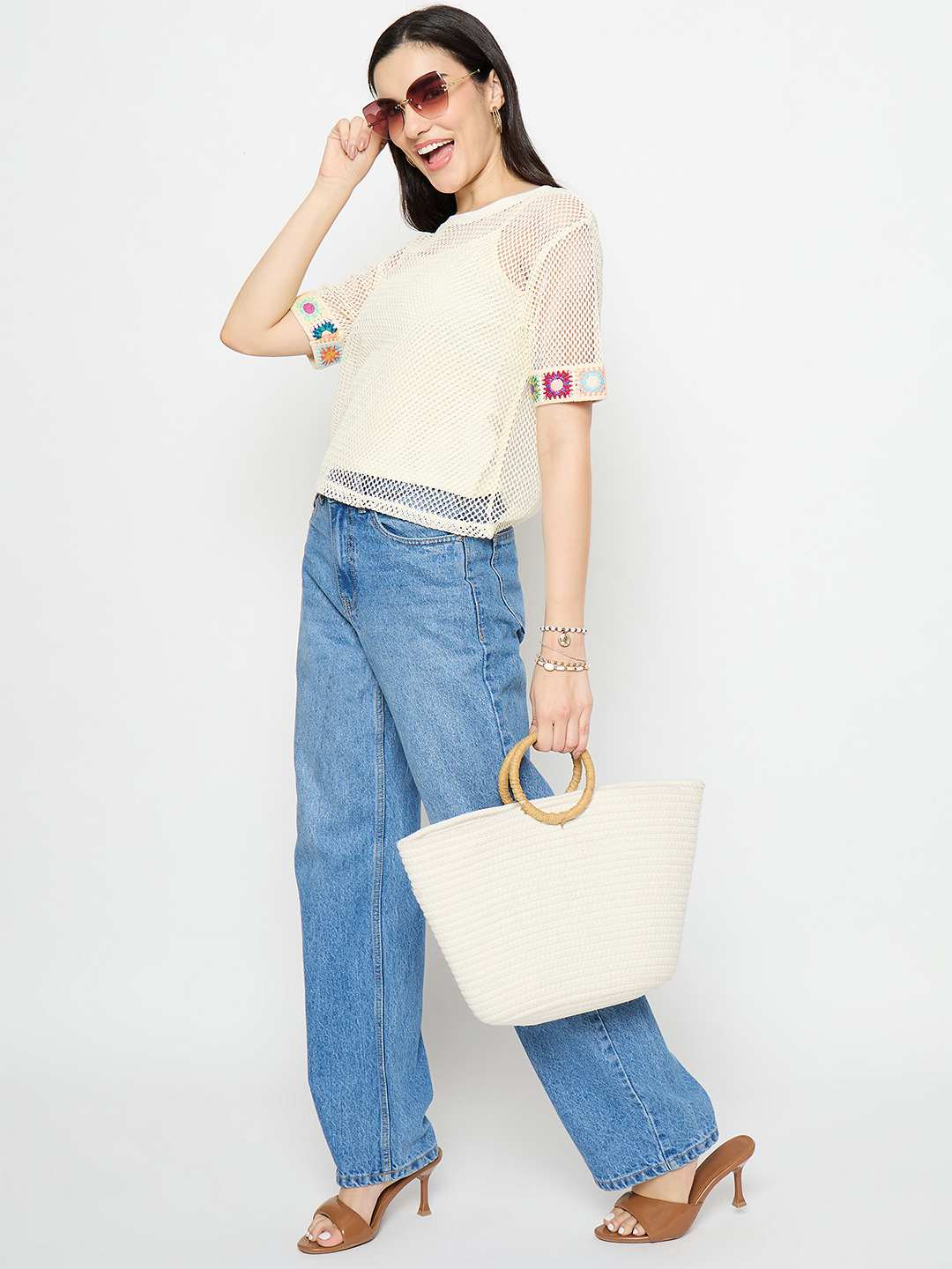 Madame Ladies Western Top F/S M5S18555 275 Ivory