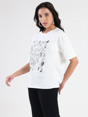 Madame Ladies Western Top H/S M5S11260 040 White