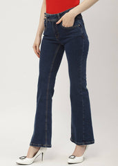 Madame Ladies Western Jeans M4Sc24207 287 Carbon Blue