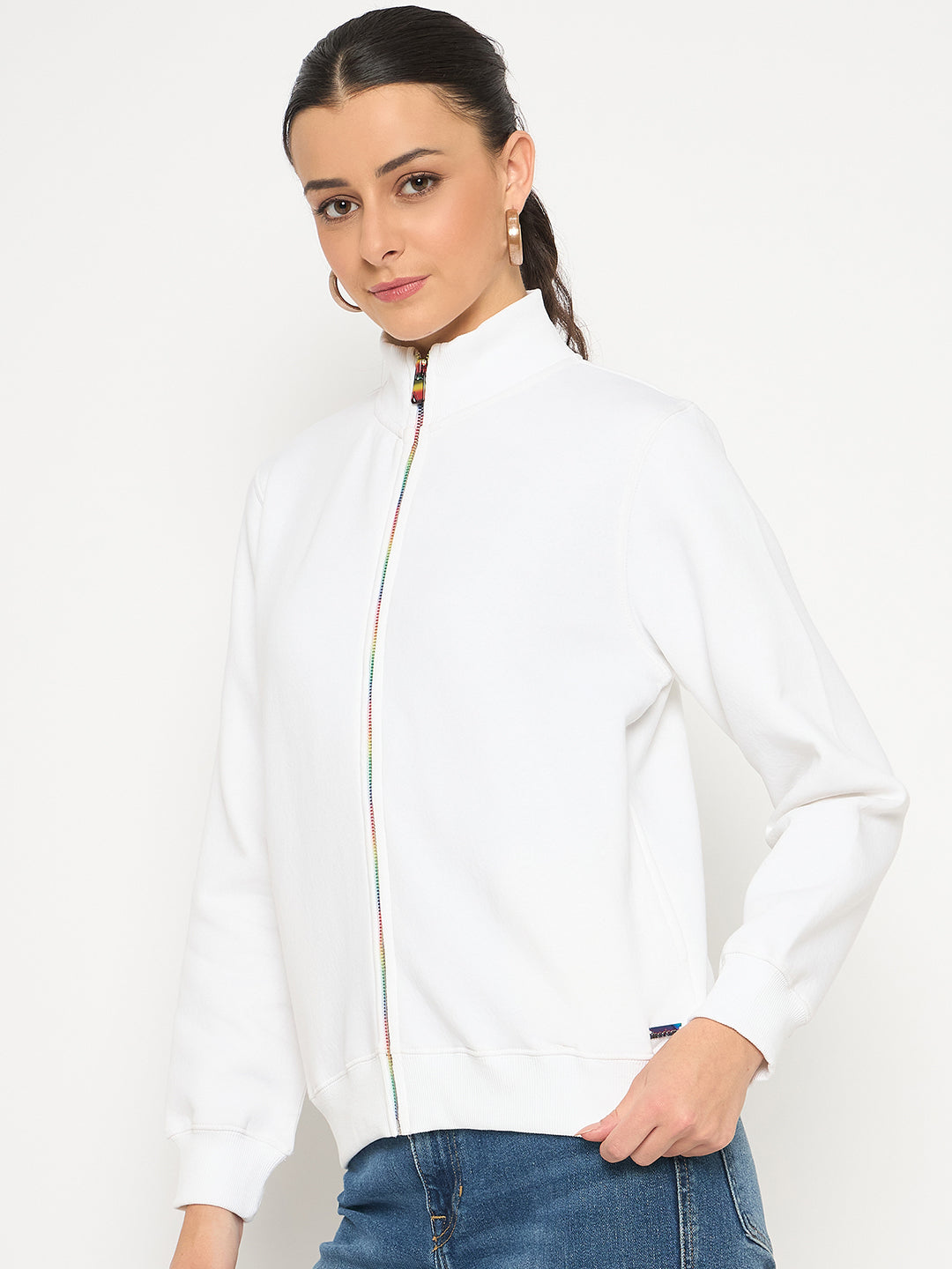 Madame Ladies Western Sweat Shirt M4W22002 040 White