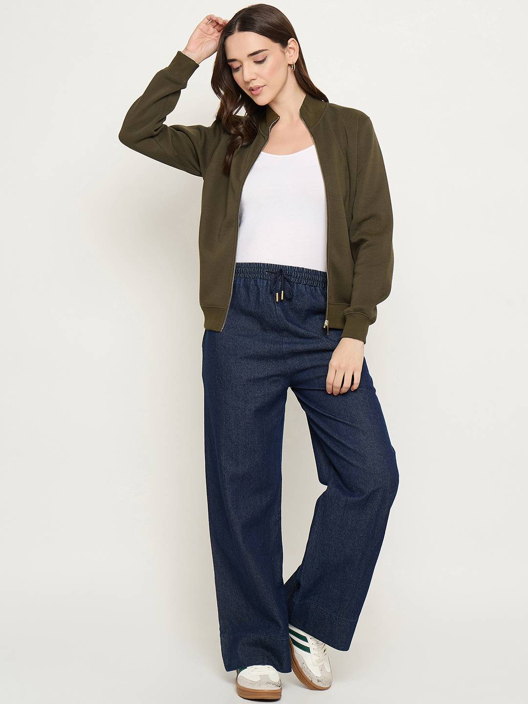 Madame Ladies Western Sweat Shirt M5W22001 29 Olive