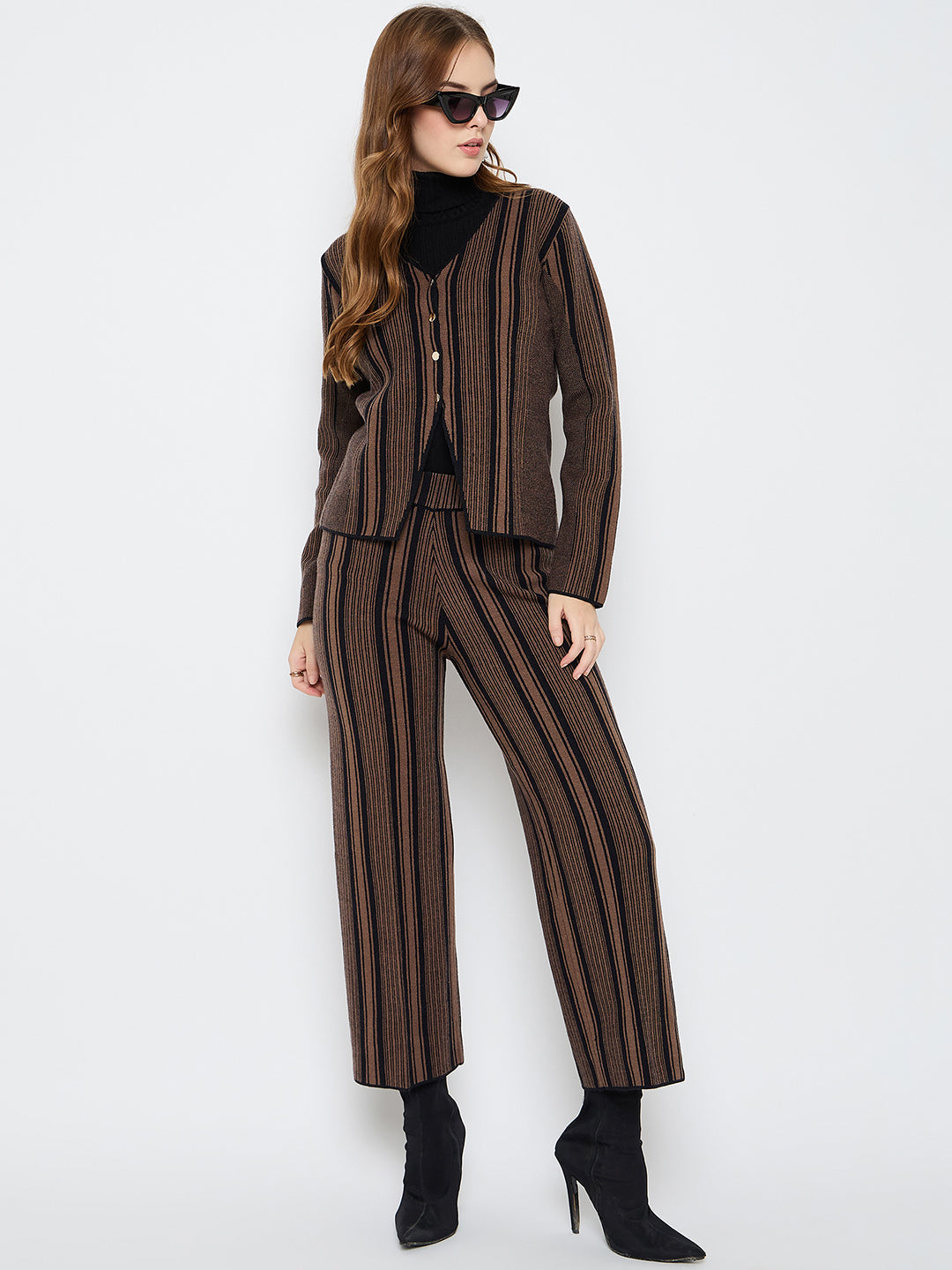 Madame Ladies Western W Cord Set M5W17815 103 Coffee