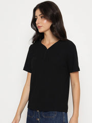 Madame Ladies Western Top H/S M5S11001 002 Black