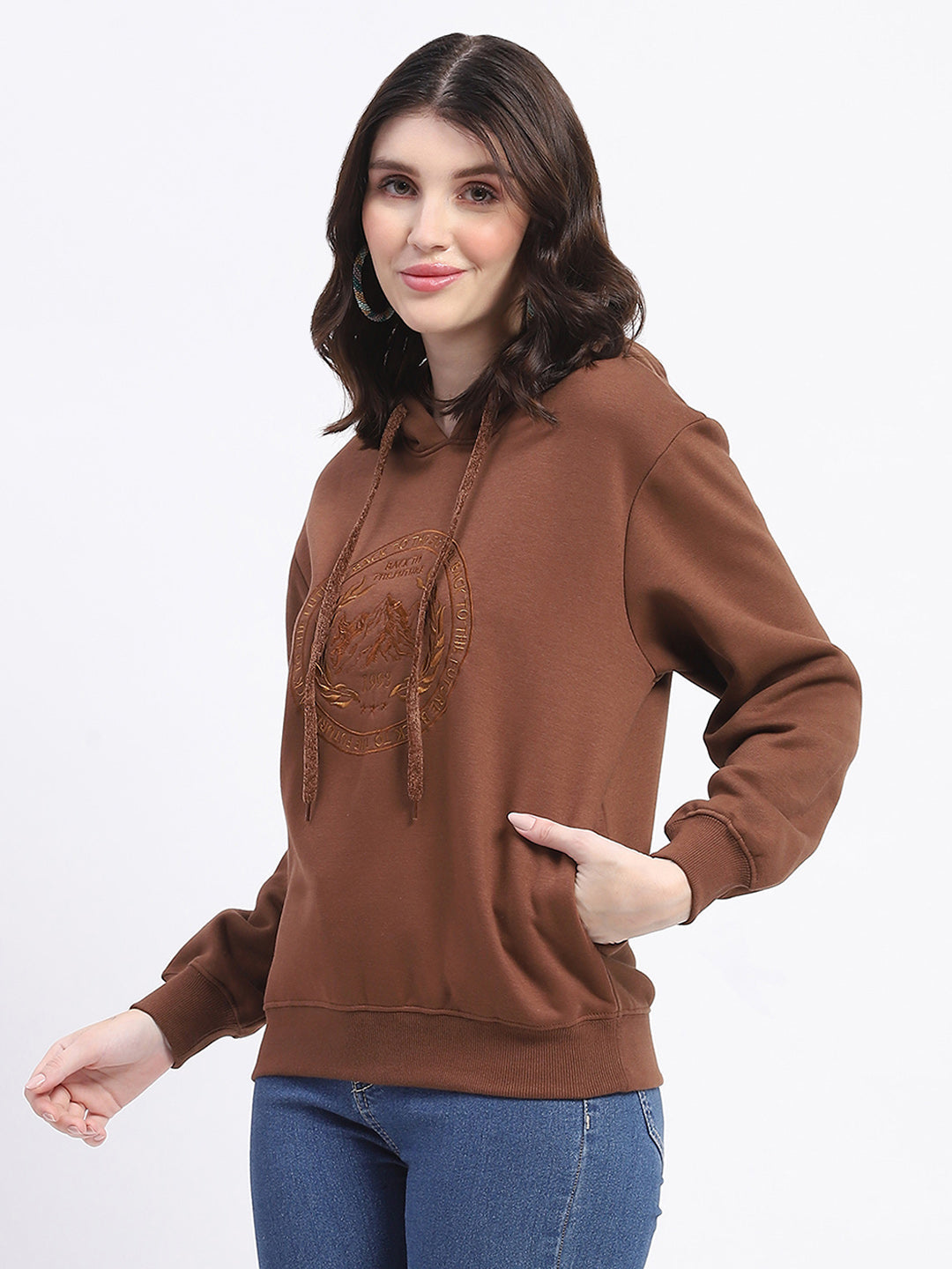 Madame Ladies Western Sweat Shirt M4W22435 004 Brown