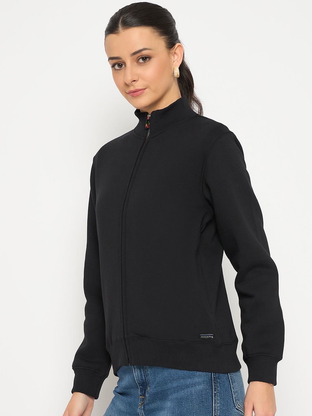 Madame Ladies Western Sweat Shirt M4W22002 002 Black