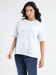 Madame Ladies Western Top H/S M5S11247 266 Sky Blue