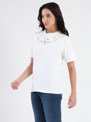 Madame Ladies Western Top H/S M5S11201 040 White