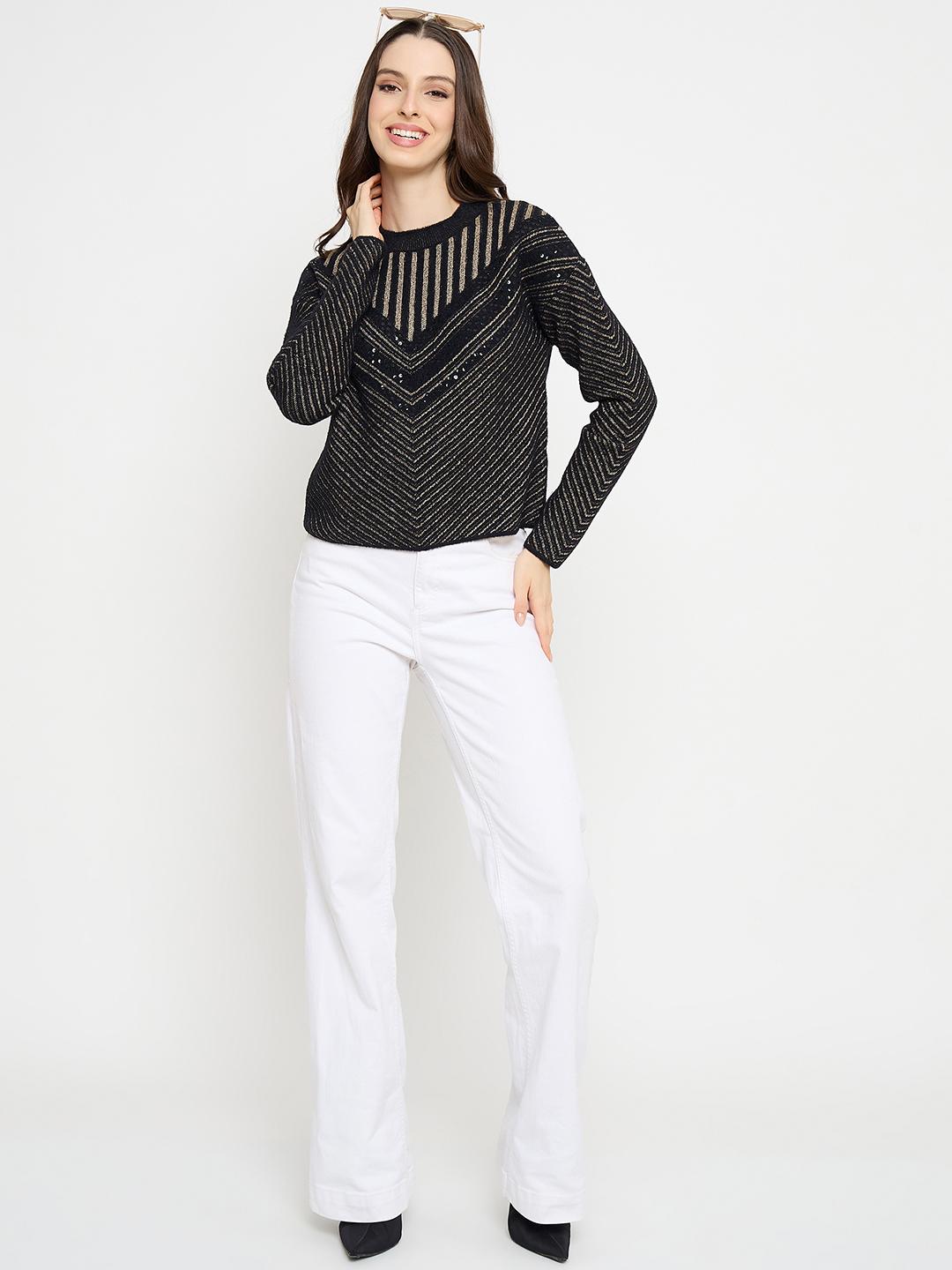 Madame Ladies Western Woolen Top M3W17278 002 Black