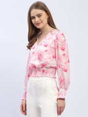 Madame Ladies Western Top H/S M4S18607 031 Pink