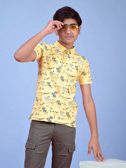Crimsoune Club Boys T-Shirt Yellow