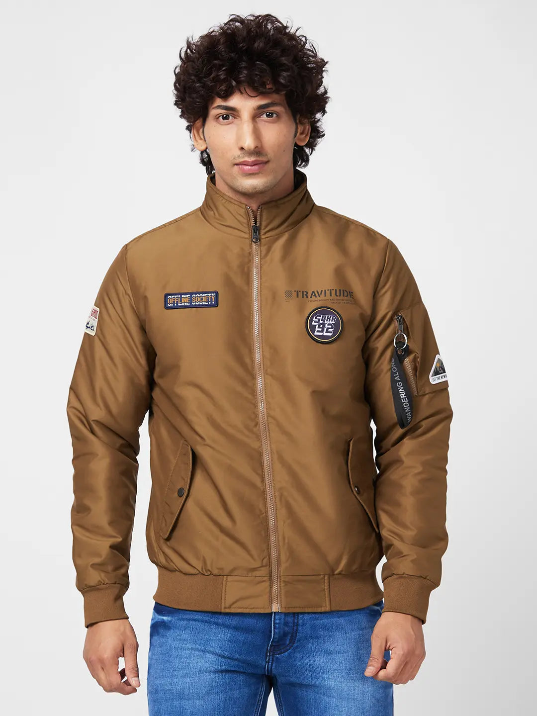 Spykar Mens Jacket F/S Mjkjhw2Bc019 Dk.Khaki