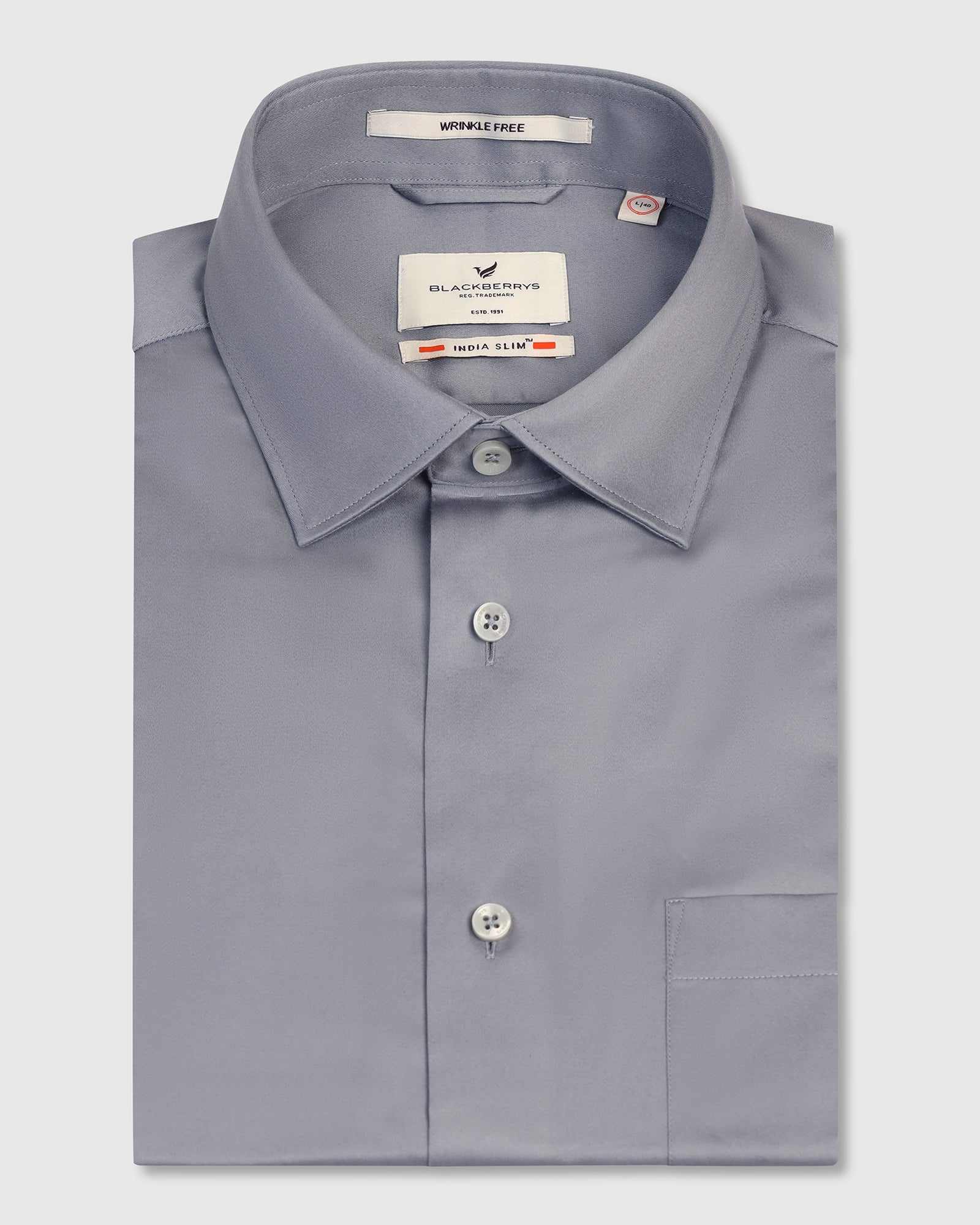 Blackberry Mens Formal Shirt F/S Bp-Bs-Do-Revolve Grey