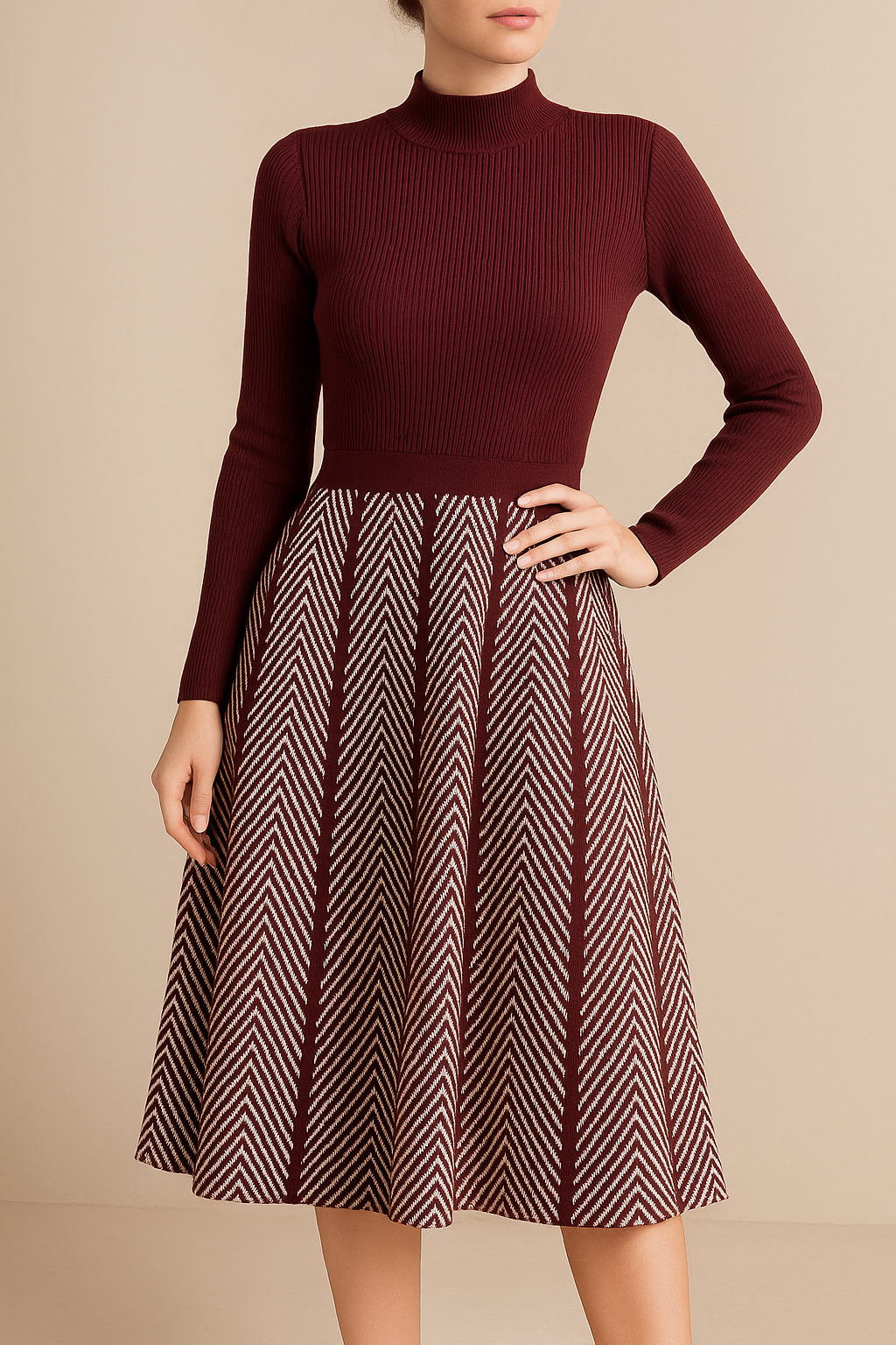 Lyte Club Ladies Western Midi O1356-75480 Wine