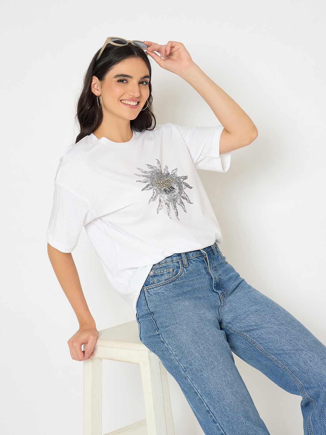 Madame Ladies Western Top F/S M5S11224 040 White