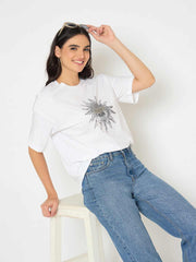 Madame Ladies Western Top F/S M5S11224 040 White