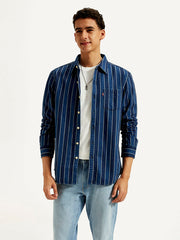 Men'S Striped Slim Fit Shirt