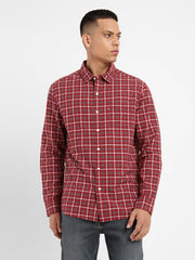 Men'S Checkered Slim Fit Shirt