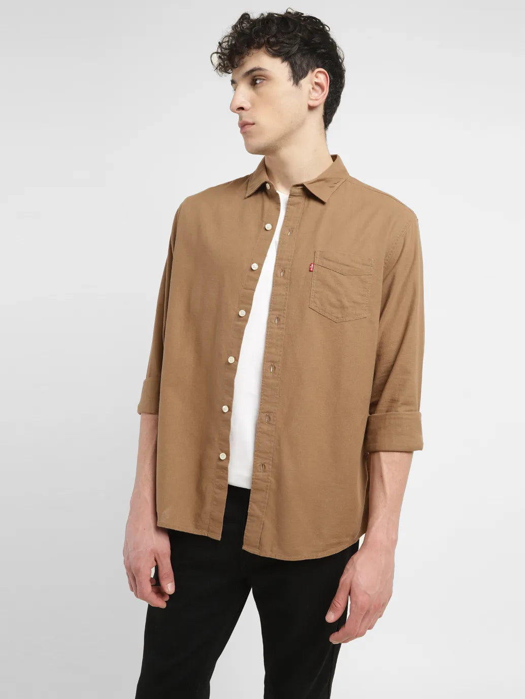 Men'S Solid Slim Fit Shirt