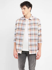 Men'S Checkered Slim Fit Shirt