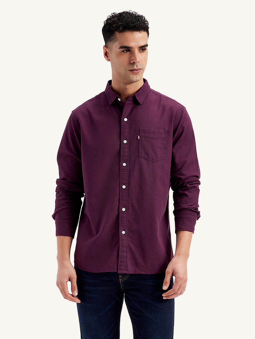 Men'S Solid Slim Fit Shirt