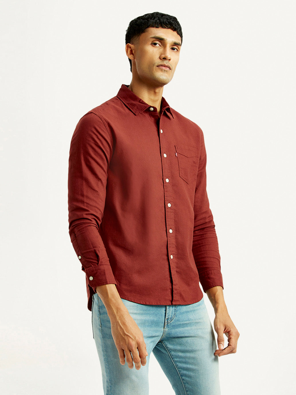 Men'S Solid Slim Fit Shirt