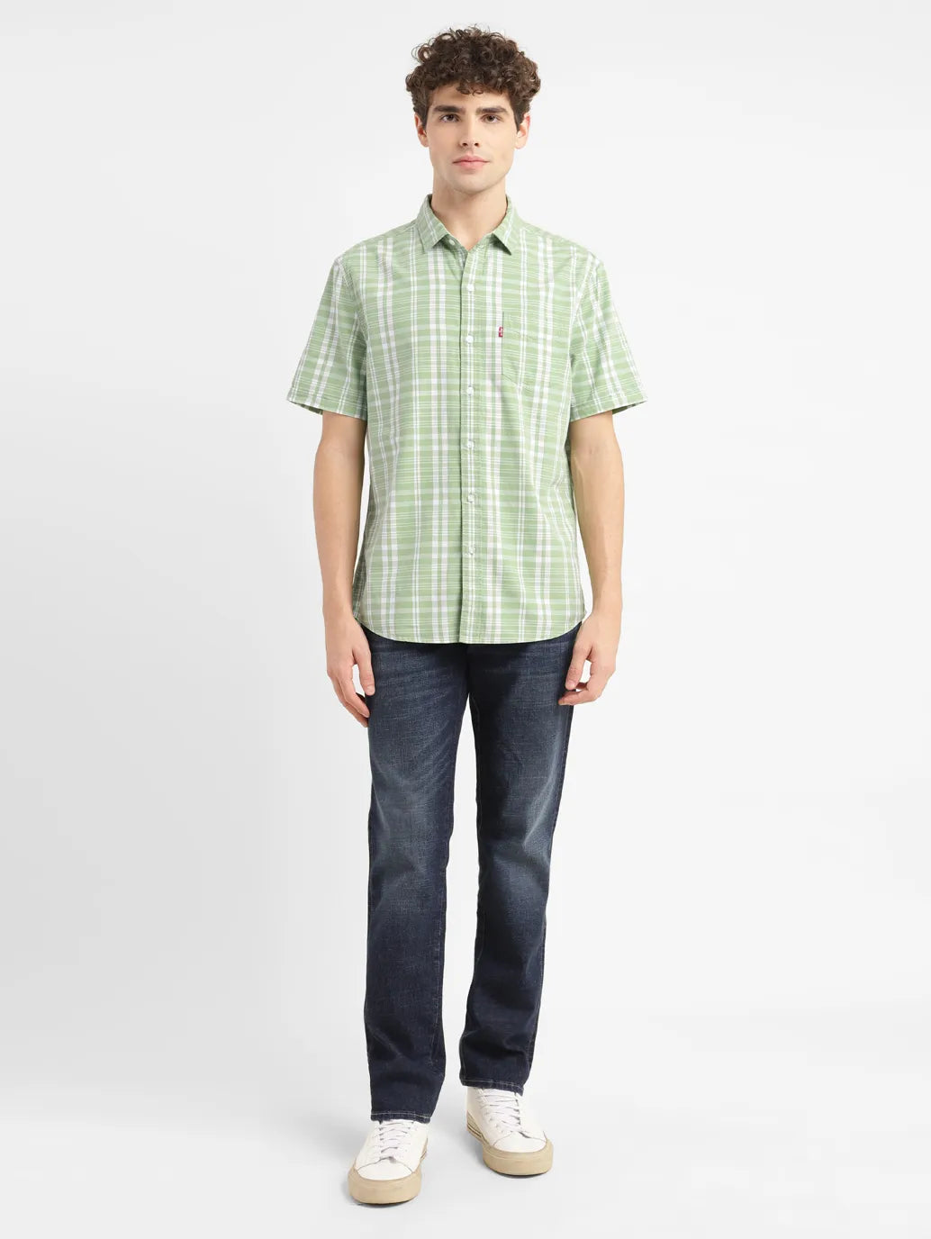 Men'S Checkered Slim Fit Shirt