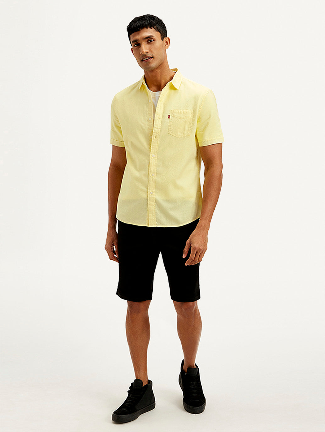 Men'S Solid Slim Fit Oxford Shirt