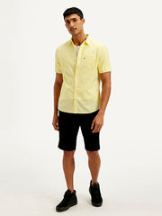 Men'S Solid Slim Fit Oxford Shirt
