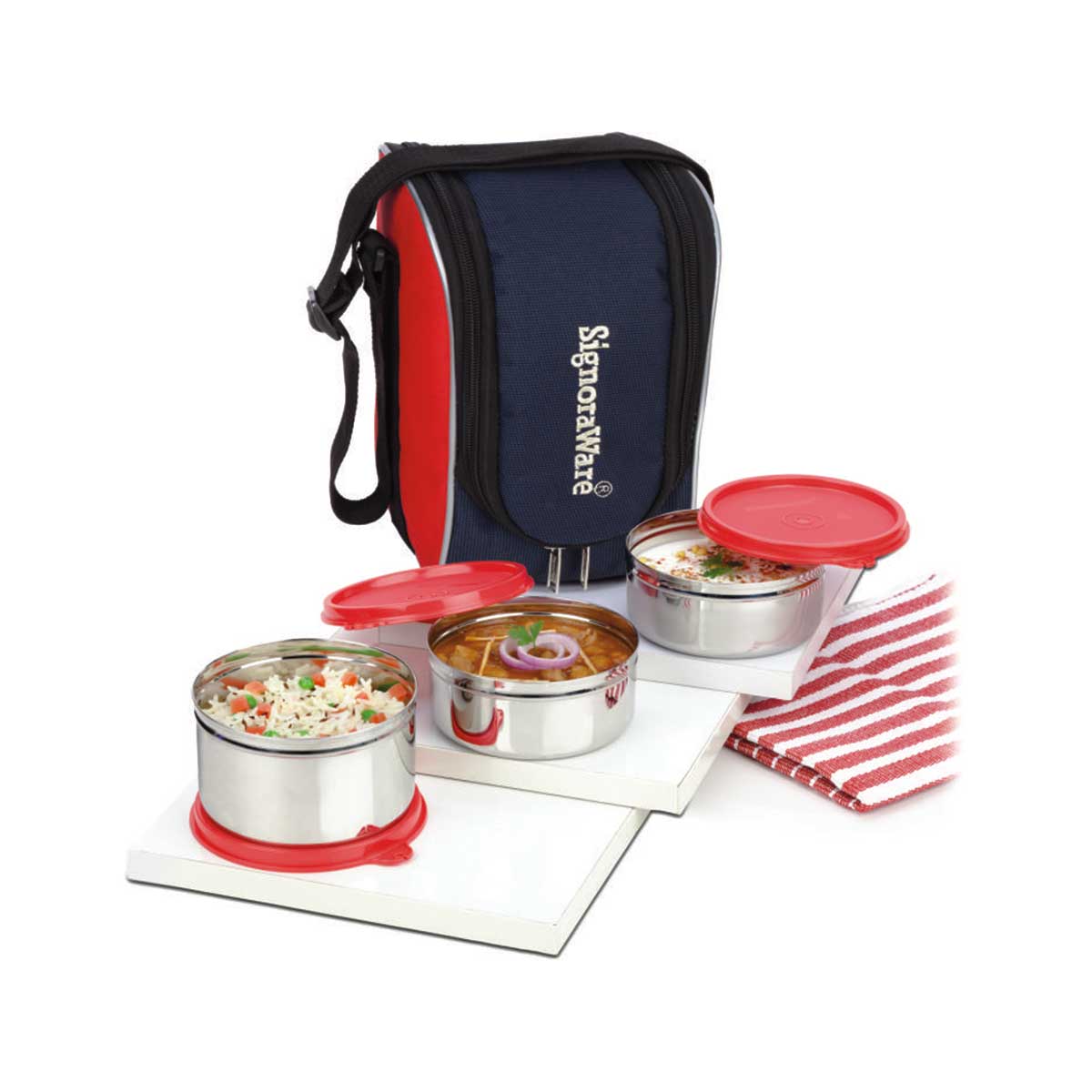 Executive Hot Steel Medium Lunch Box