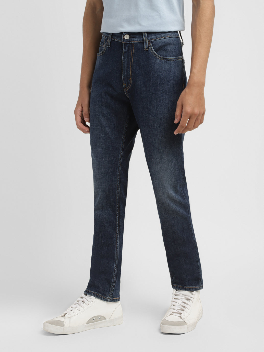 Men'S 512 Blue Slim Tapered Fit Mid Rise Jeans