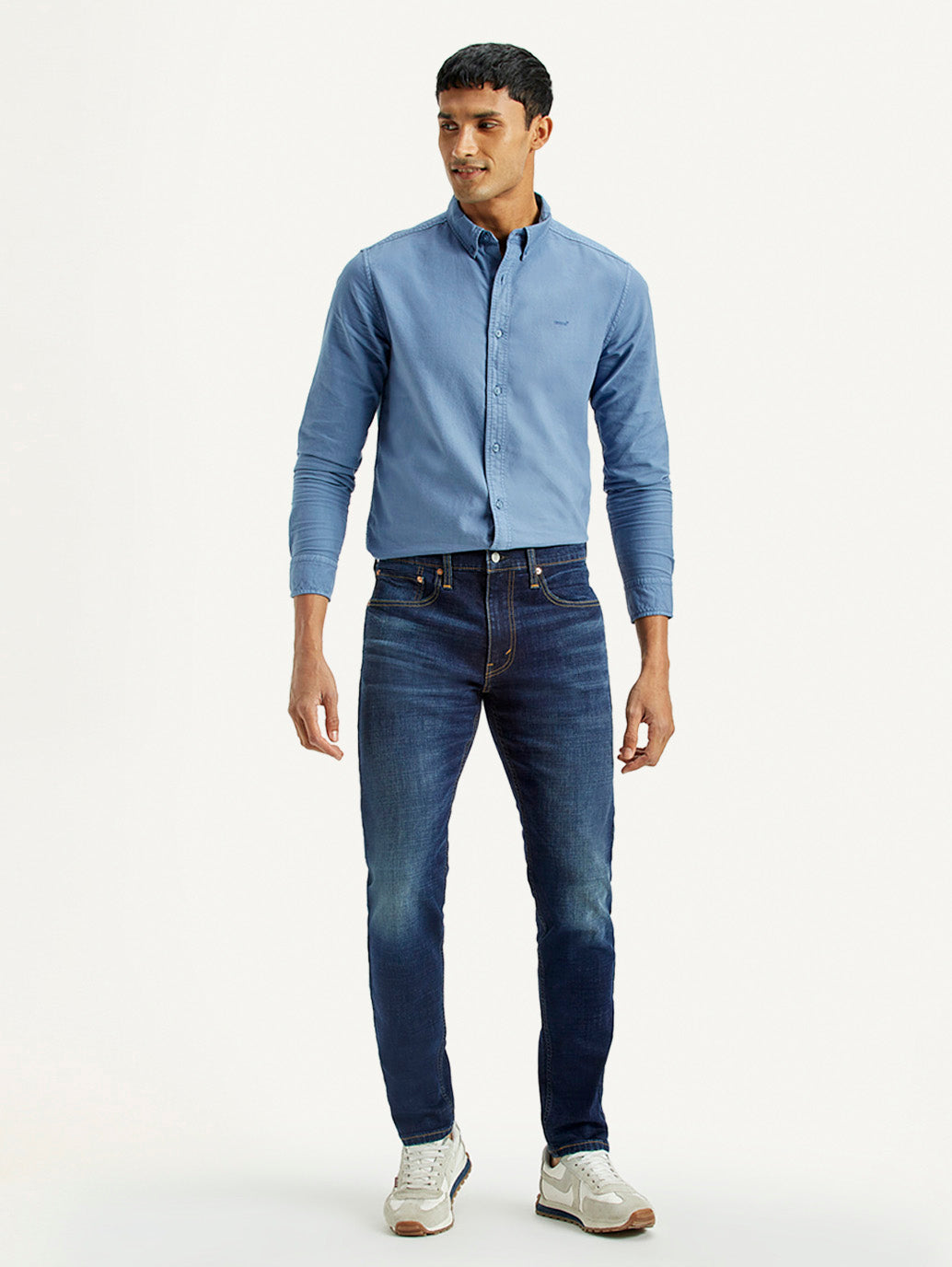 Men'S 512 Dark Indigo Slim Tapered Fit Mid Rise Jeans