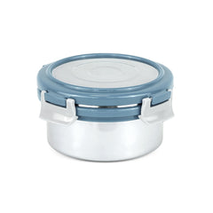 Lock N Store Steel Container Round With Steel Lid 350Ml