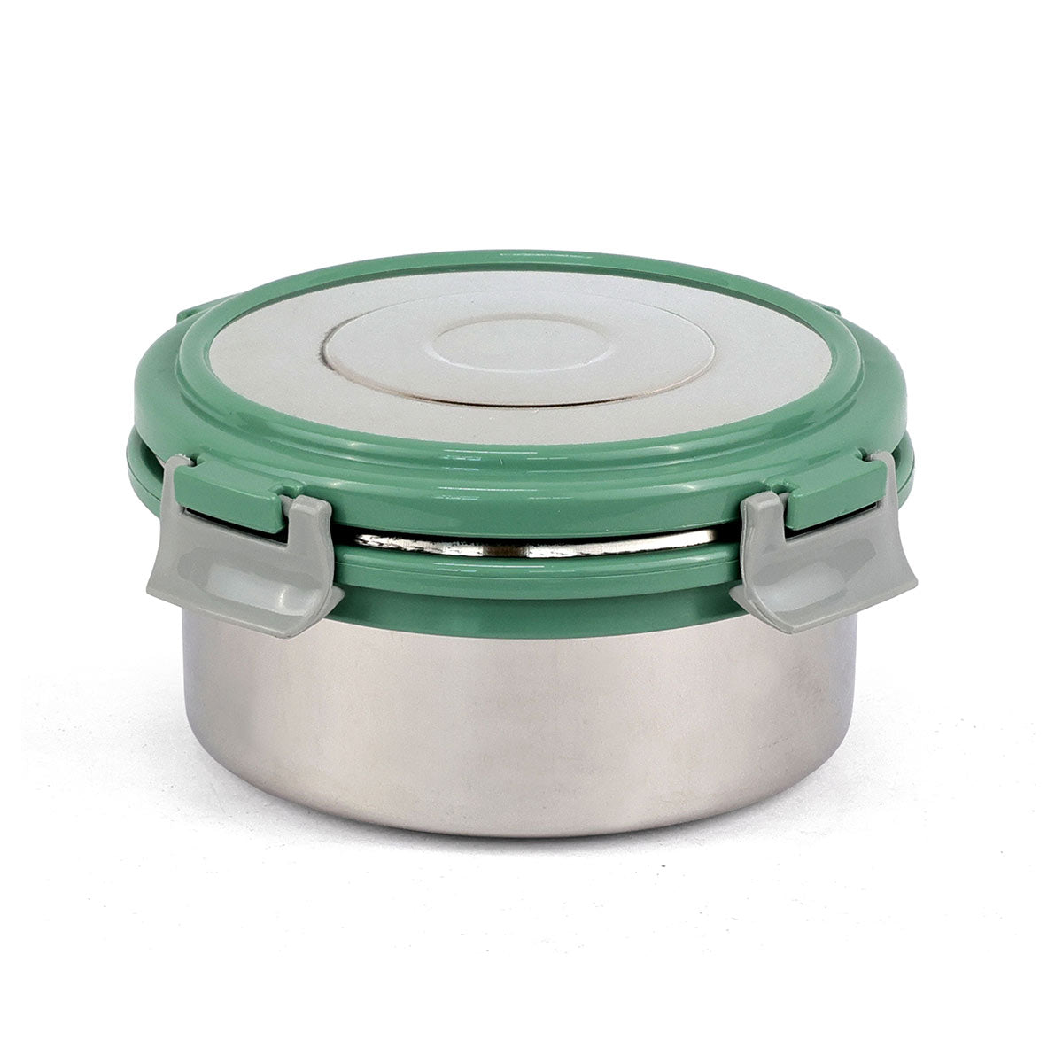 Lock N Store Steel Container Round With Steel Lid 450Ml