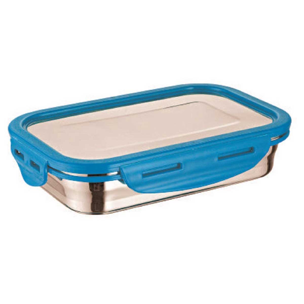 Lock N Store Steel Rectangular 400 Ml. With Steel Lid