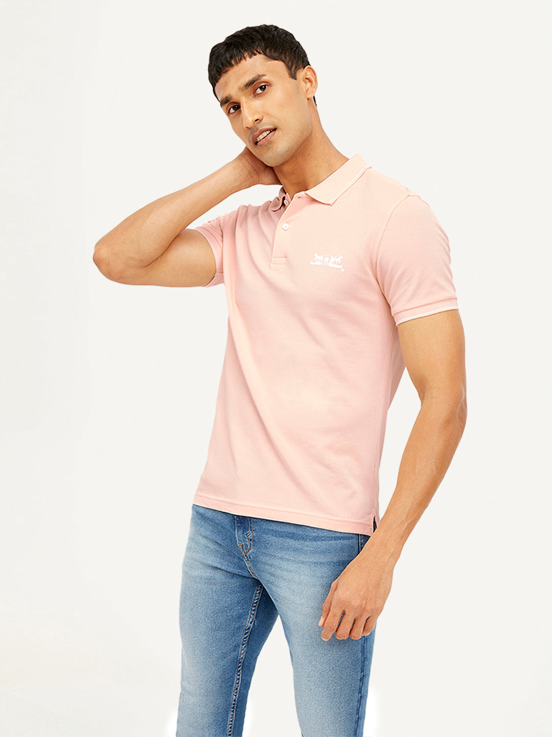 Men'S Solid Slim Fit Polo T-Shirt - Goyalsons ShopMax