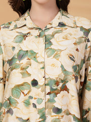 Gipsy Green Floral Cotton Shirt