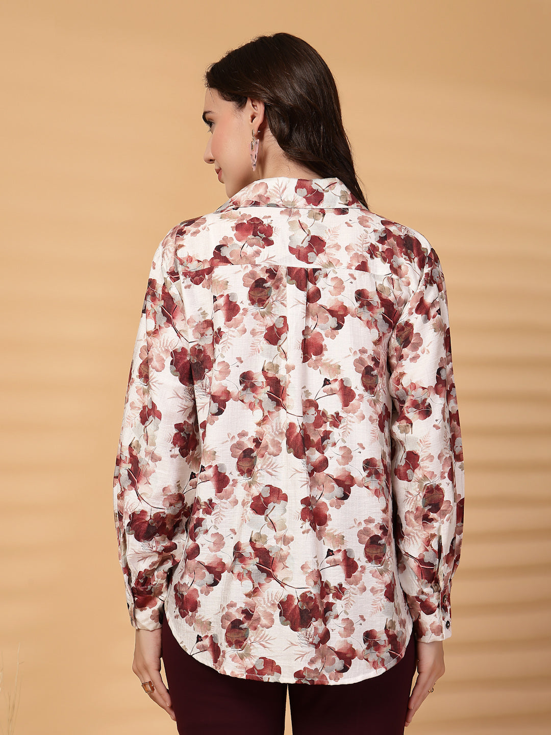 Gipsy Wine Floral Cotton Shirt