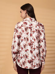 Gipsy Wine Floral Cotton Shirt