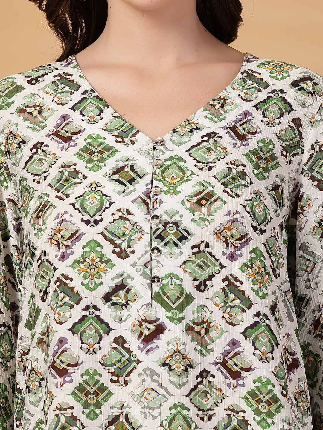 Gipsy Green Printed Tunic