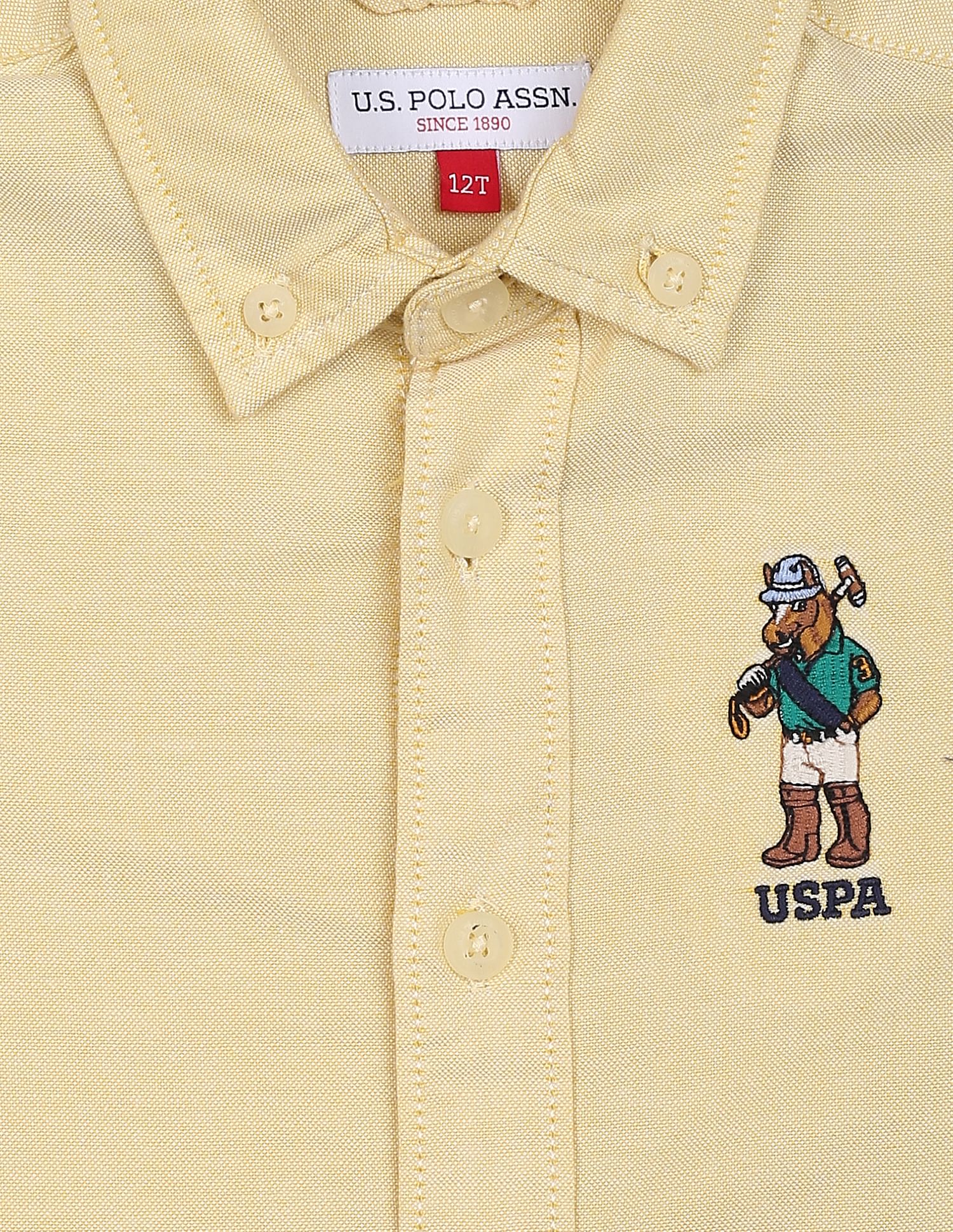 U.S.POLO KIDS BOYS SHIRT F/S UKSHT0500