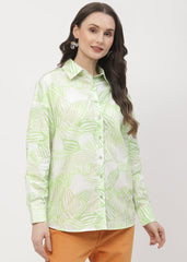 Madame Ladies Western Top H/S M4S18218 305 Lime
